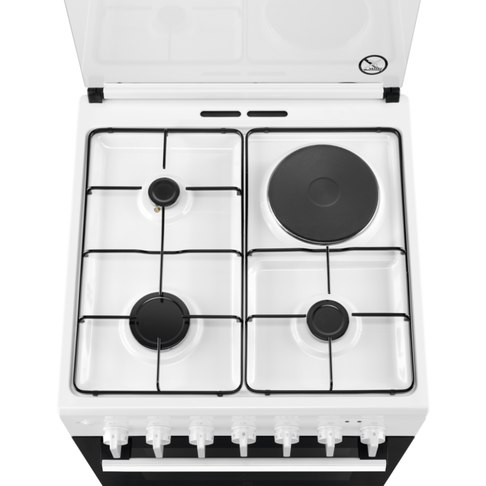 Cuisinière mixte électrique 57L Electrolux 60cm, LKM624088W