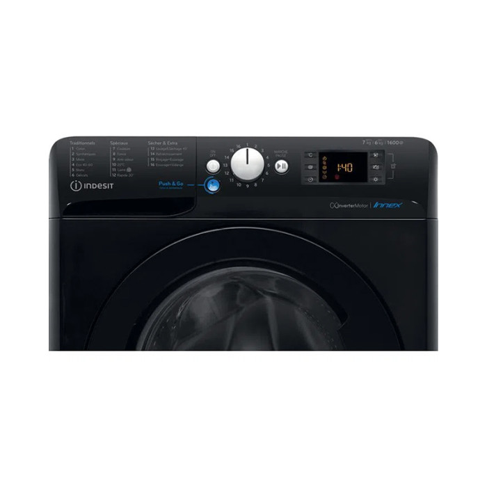 Lave-linge séchant hublot Indesit BDE761682XWFRN